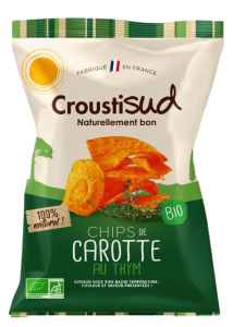 Croustisud Carrot and Thyme Organic Chips